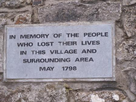 1798 Rebellion plaque in Ballickmoyler